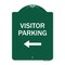 Signmission Visitor Parking 1 Heavy-Gauge Aluminum Architectural Sign, 24" x 18", GW-1824-9872 A-DES-GW-1824-9872 - alternate 1